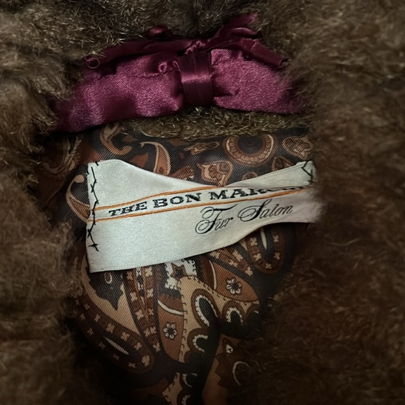 Vintage fur coat Bon Marche muskrat patchwork - Picture 6 of 12